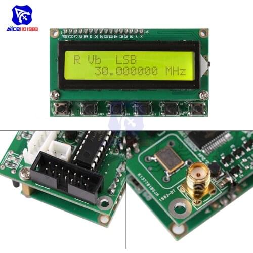 Diymore 1602LCD Signal Generator Module DDS Signal Generator AD9850 6 Bands 0~55MHz Digital Shortwave Radio