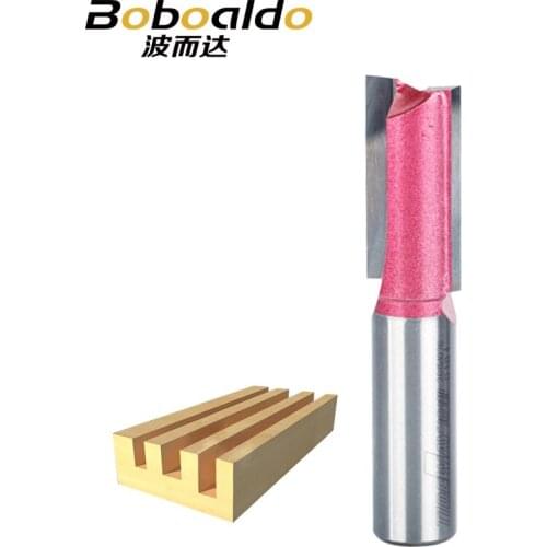 1pc 1/2 1/4 shk straight bit Woodworking Tools Tungsten Router Bit for Wood Carbide endmill milling cutter wood cutter