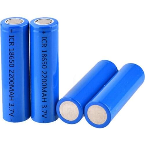 10pcs 18650 lithium ion battery 3.7V 2200mA rechargeable lithium battery Light flashlight battery LED lamp battery