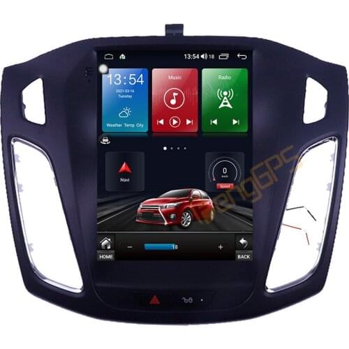 128G Android10.0 Tesla Style Screen For Ford Focus 2012 - 2017 Car Multimedia Function Player GPS Radio Auto Stereo Head Unit