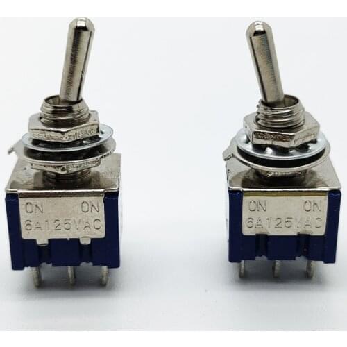 2pcs 5pcs 10pcs Miniature Toggle Switch 6mm SPDT MTS-101/102/103 MTS-202/203 ON-ON ON-OFF-ON 3 Position 6A 12V 220V Mini Knob