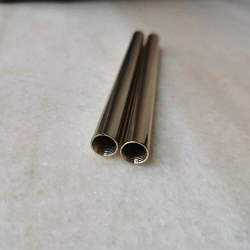 4pieces/lot m10 female thread m10 inner thread screw metal hollow tube for Lighting accessories Both ends has the inner thread