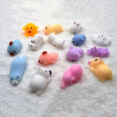 Antistress Ball Mini Squeeze Toy Squishy Cat Cute Kawaii Doll Squeeze Stretchy Animal Healing Stress Hand Fidget Vent Toys