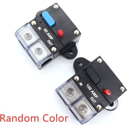 1PC 50-300A Circuit Breaker Automatic Reset Fuse Holder Inverter Power Switch Box for Car Audio Automotive Universal Accessories