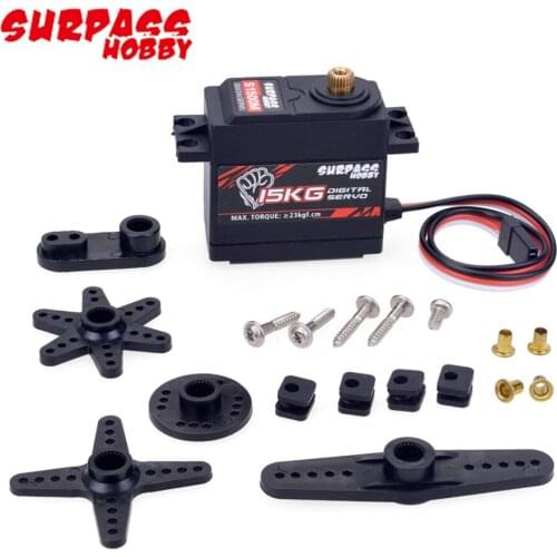 RC Servo,SURPASS Hobby S1500M 15KG Metal Gear Digital Servo for 1/10 1/8 High-Speed RC Car/Aircraft/RC Boat
