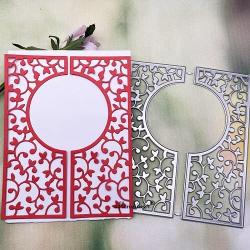 Flower lace door frame DIY Craft Metal Cutting Die Scrapbook Embossed Paper Card Album Craft Template Stencil Dies