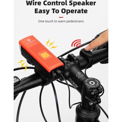 Light With Bike LightBicycle Lighting Bicycle Accessories Loud Bike Horn Rechargeable Bicycle Light Waterproof Cycling Light