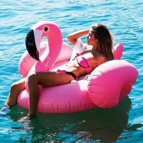 1.5M Giant Inflatable Flamingo 60 Inches Pool Floats Tube Raft Swimming Rings Adults Party Toys swimming float pool float