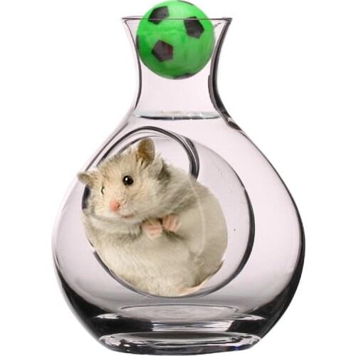 250ML Wine Decanter Crystal Glass Sake Bottle Pot Ice Jug Hamster Nest Cooling Room Wine Pourers Container Thumb Hole Sake Glass