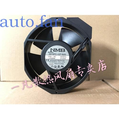 Computer PC Case Cooling Fan For NMB 5915PC-12T-B20 Inverter cooling fan AC115V 22/21W 0.21/0.2A 172*150* 38MM