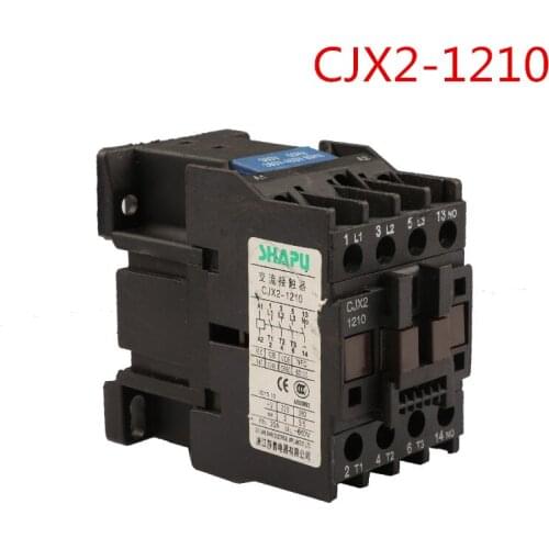 3 Phase AC Contactor CJX2-1210 110V/220V/380V Gas Electric Oven Drying Parts Contactor Magnetic Absorption 12A switches