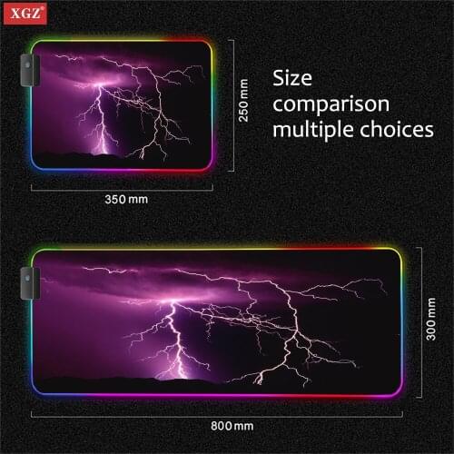 XgzRGB Nature Forest Mouse Pad Desktop Keyboard LED Mouse Pad Backlight Mouse Desk Mat Anti-skid Pad Mouse Pad Large Pad Desk