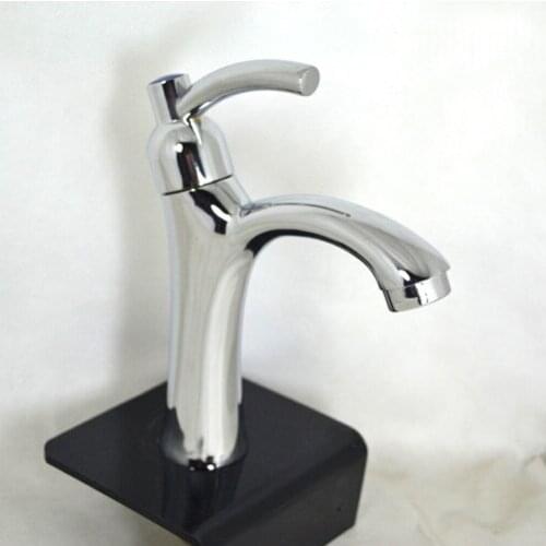 L15138 - Luxury Brass Basin Faucet Silver Color Only Cold Water Basin Tap