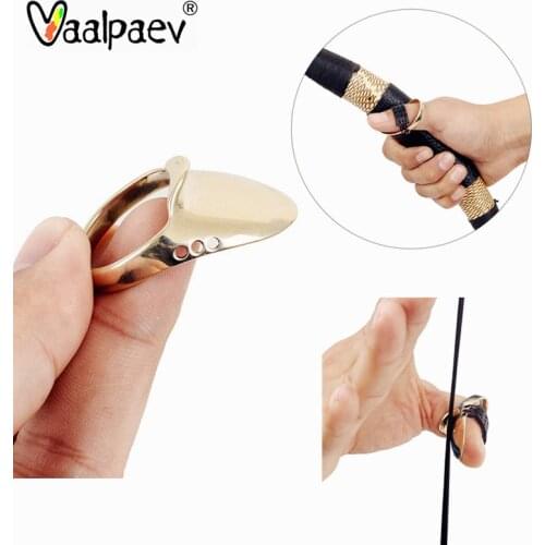 Playground Outdoor Game Brass Knuckles Bow Arrow Accessories Metal Thumb Finger Ring Hand Protection Tools Sport For Adult Toys