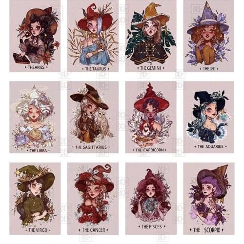 New 5D Diy Embroidery Constellation Diamond Painting Zodiac Girl Mosaic Cartoon Series Pictures Rhinestone Wall Home Decor Gift