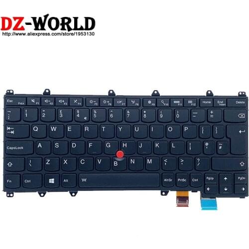 New Original UK English Backlit Keyboard for Lenovo Thinkpad Yoga 260 Laptop 00PA235 00PA153