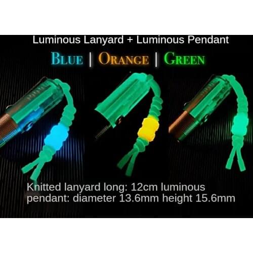 NEW Glow-In-The Dark Rope Edc Umbrella Car Key Chain Pendant Knife Pendant
