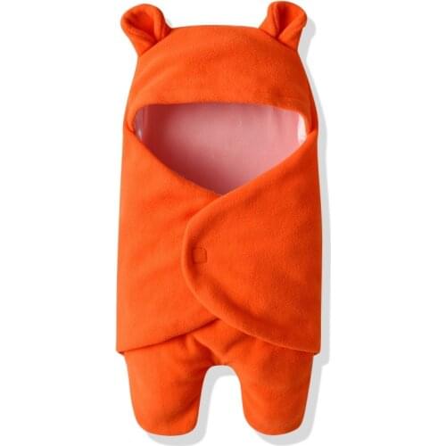 Newborn Blanket Baby Sleeping Bag Infant Autumn Winter Plush Swaddle Blanket Baby Cartoon Sleeping Bag