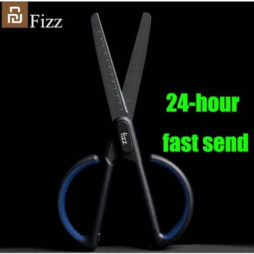 Original Fizz scissors /scale/craft ruler/drawing tools/stationery/non-stick/fluorine coated/stainless steel scissors