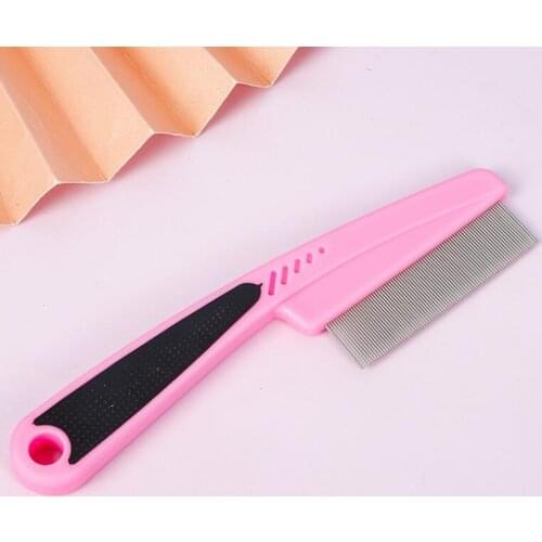 Comb for dogs cheap Flea Brush Puppy Handhold Stainless Steel Hair Combs Cat Dog Clean Supplies Cheap Wholesale