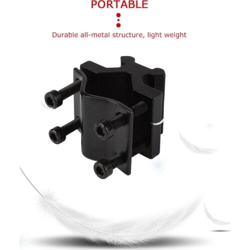 Adjustable Bipod Adapter with 20mm Rail Barrel Tube Mount for Picatinny Weaver Scope Flashlight Laser Sight Glass Fixture Clip