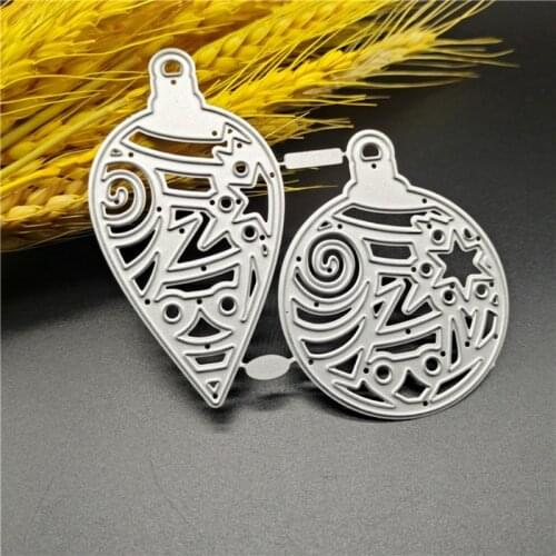 Christmas Ball Metal Cutting Dies Stencil DIY Scrapbooking Album Paper Card Template Mold Embossing Decoration