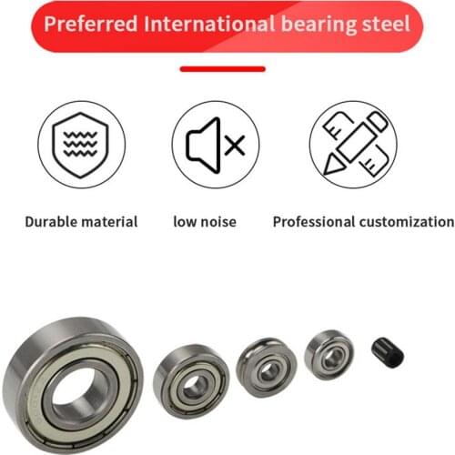 High Hardness Wear-resistant 3D Printer Deep Groove Ball Bearing Set High-speed Silent Accessories Bearing Steel For CR-30