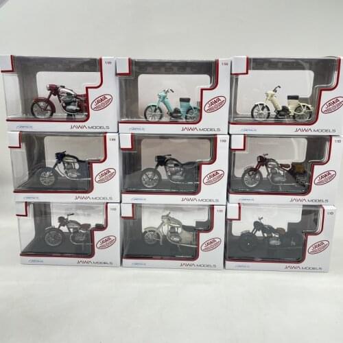 1:18 ABREX motorcycle JAWA 50pionyr 250 perak 350 Kyvacka 500 OHC diecast model