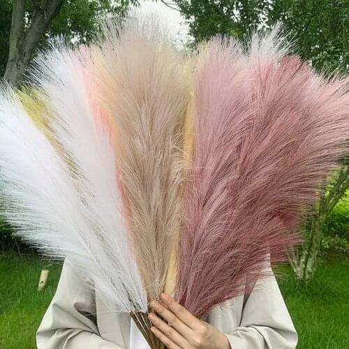 1Pc Quality Simulation Reeds Fake Flower Wild Grass DIY Floral Arrangement Accessories Wedding Home Decoration Shooting Props
