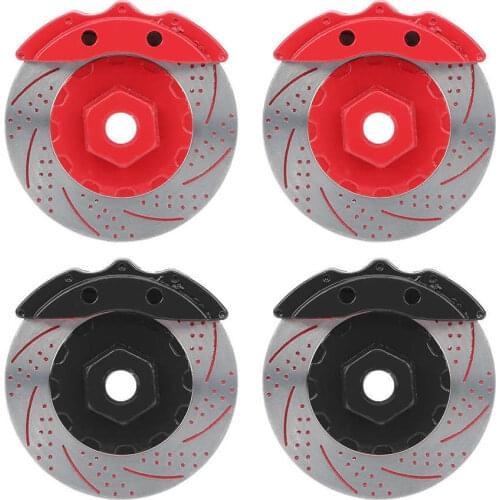 4Pcs Metal Simulation Brake Disc Calipers for Traxxas TRX4 TRX6 1/10 RC Series Car