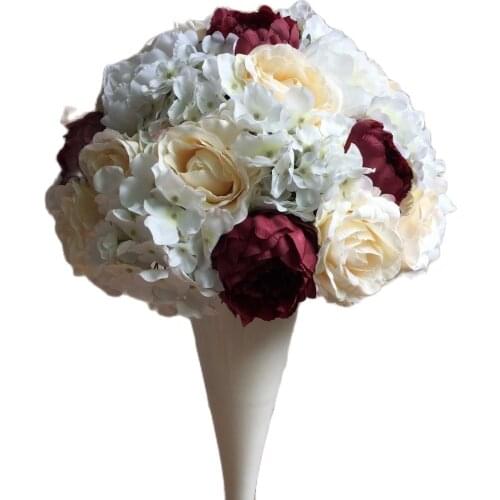 5pcs/lot wedding rose ball artificial flowers wedding decorations table centerpiece decoration flower ball garland TONGFENG
