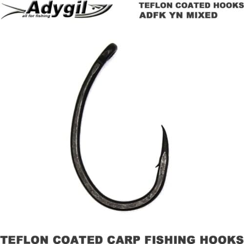 Adygil Matt Black Fishing Coated Carp Fishing Hooks Kits ADFK YN MIXED #2 #4 #6 #8 #10 100pcs/lot