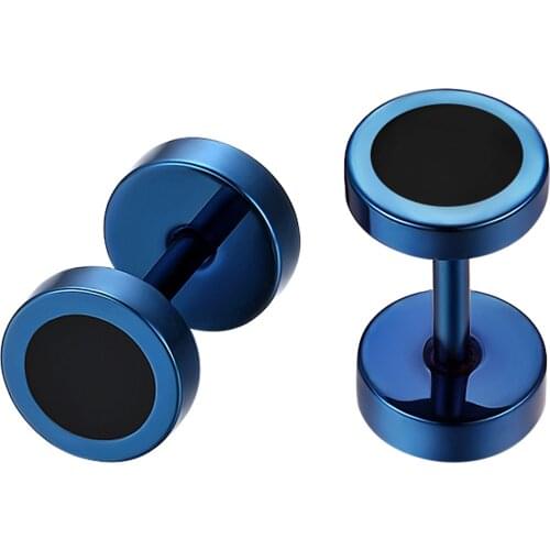 BONISKISS Unisex Classic Simple Stub Earrings Stainless Steel Men Round Jewelry Decoration 2Pcs Aretes Dropshipping