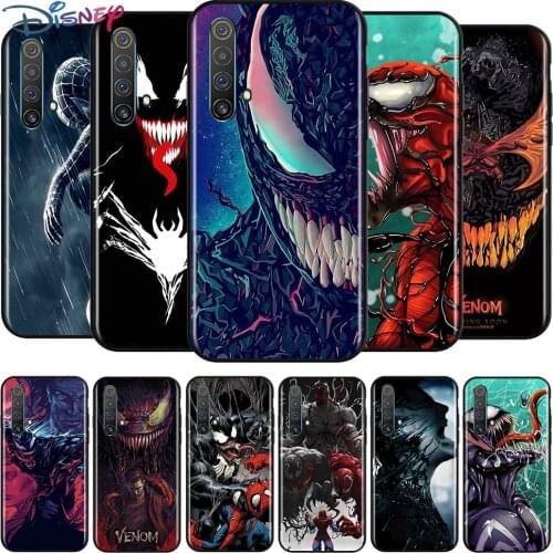 Marvel Venom Super Hero for Realme Narzo 20 10 7 6 6i 6S 5 5i 5S 3 3i 2 Pro Black TPU Soft Phone Case