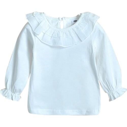 Kids Girl Baby Long Sleeve T-Shirt Cotton Clothes Spring/Autumn Children Top Cardigan Clothing Render Unlined Upper Garment