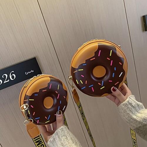 Kids Purses and Handbags Cute Girls Mini Doughnut Crossbody Bags for Women Coin Wallet Pures and Bags Ladies Clutch Bag