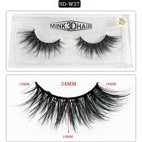 Flash girl beautiful W series W27 5D 100% handmade eyelashes real Mink lashes