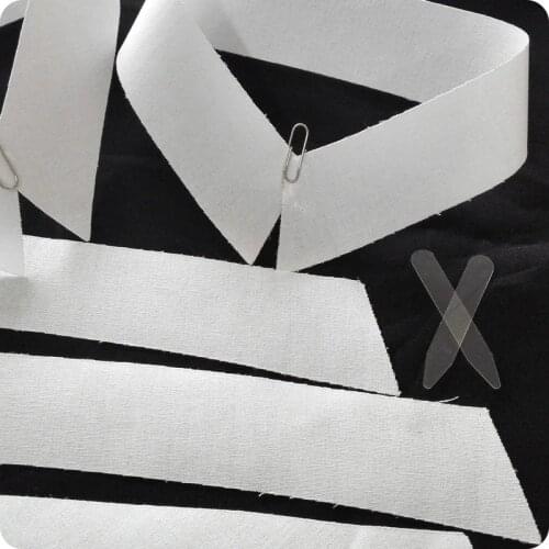 2m/lot Cotton Collar Lining Fabric Shirt Suit Dress Liner Hard Feel Clothing Accessories Home Textiles Apparel High Temperature