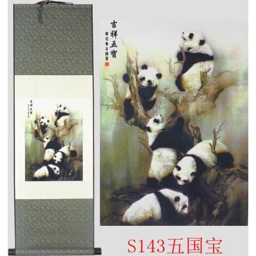 China patrón de águila pintura de seda pintura decorativa características chinas extraños nuevos planes de regalo