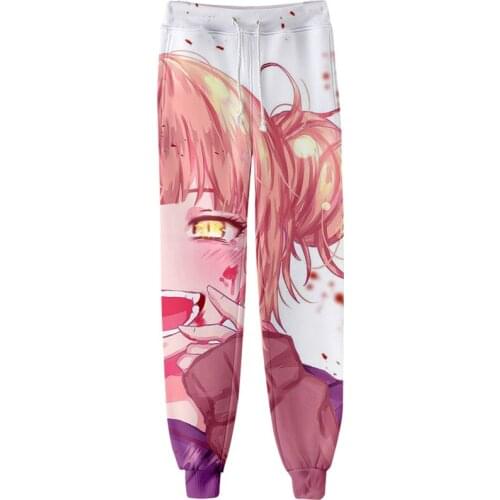 2021 Hot Sale Anime Cartoon My Hero Academia 3D Print Long Pants Men Women Unisex Trackduits Oversized Regular Trousers