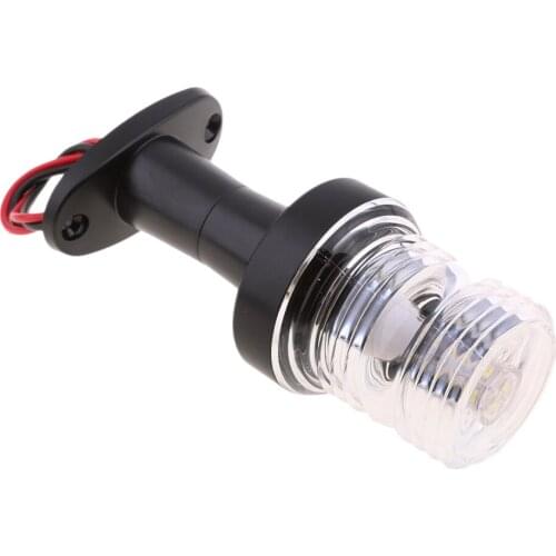 MagiDeal 12V 2.5W LED 5' Boat Anchor Stern Masthead Navigation All Round White Light for Kayak Canoe Boating Dinghy Yacht