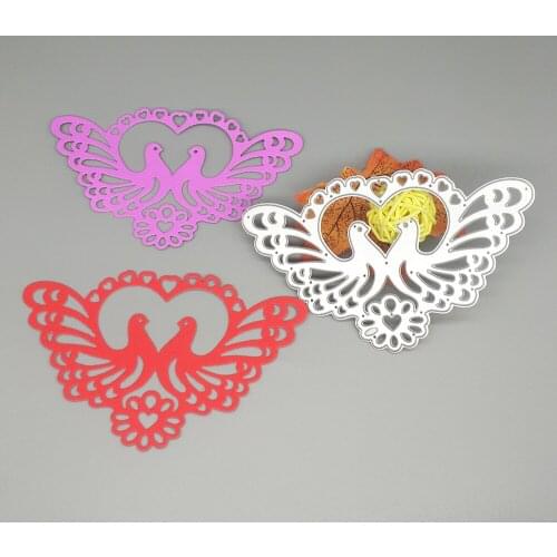 New love bird, peace dove metal cutting mold for scrapbooking engraving stamp paper card photo album decoration