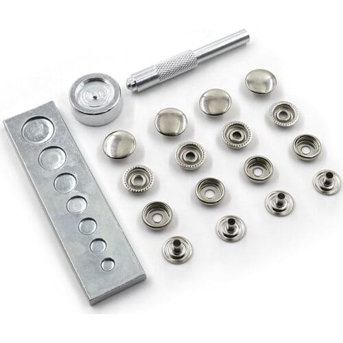 Metal Snap Installation Set Tool Iron Snap Rivets Sewn Leather Button Craft Clothing Apparel DIY Decoration Accessories