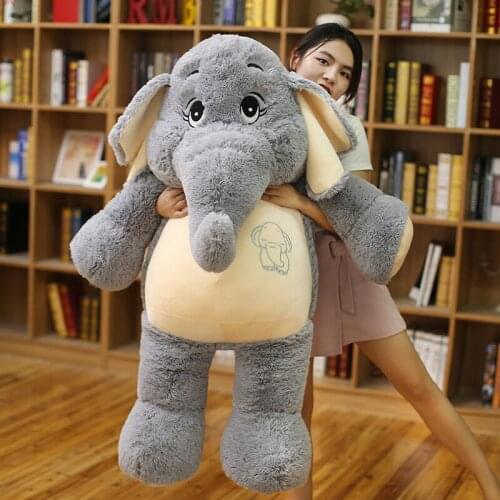 Lovely Gentle Elephant Plush Toys Staffed Cartoon Animal Doll Kids Baby Children Love Toy Appease Doll Christmas Gift 38-68cm