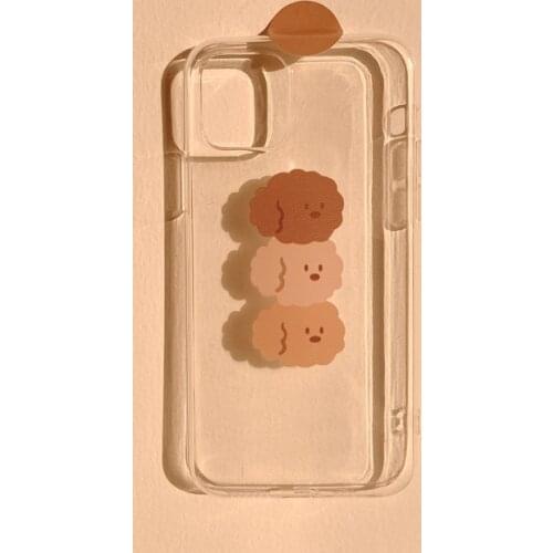Cute Transparent Cartoon Dog Korean Phone Case For iPhone 12 11 Pro Max XR X Xs Max 7 8 Puls SE 2020 Cases Soft Silicone Cover