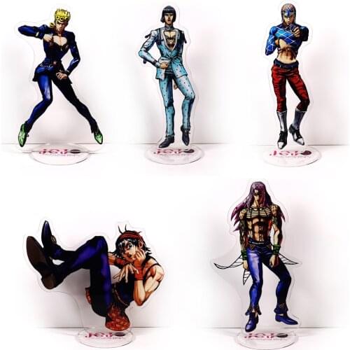 JOJO JoJos Bizarre Adventure Golden Wind Giovanna Bucciarati Mista Narancia Diavolo GM acrylic stand figure model topper anime