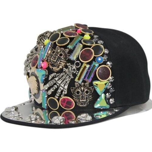 Novelty Headdress Decoration Personality Hip Hop Caps For Men Women 2021 New Fashion Adjustable Size Couple Hats Flat Brim Cap