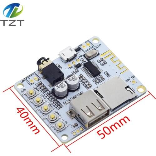 Bluetooth Audio Receiver board with USB TF card Slot decoding playback preamp output A7-004 5V 2.1 Wireless Stereo Music Module