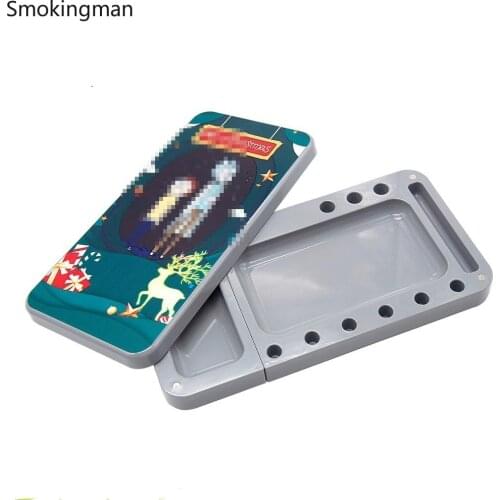 Tobacco herb tray rolling tray rolling cigarette cigarette tray metal tray roll paper tray