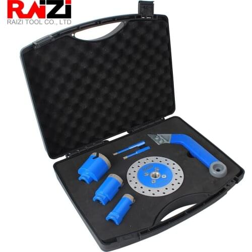 Raizi Professional Tile Installation Tool Set Diamond Grout Saw Blade Vacuum Brazed Grinding&Cutting Disc Diamond Drill Bit